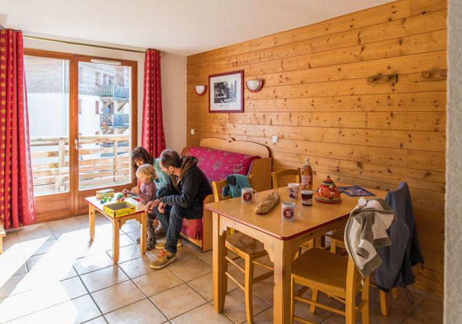 3 Pièces 6 Personnes - Résidence Les Flocons d'Argent 3* - Aussois