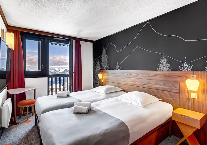 Chambre 3 adultes Avec Vue Pension complète - Belambra Clubs Avoriaz - Les Cimes du Soleil - Tout Compris - Avoriaz