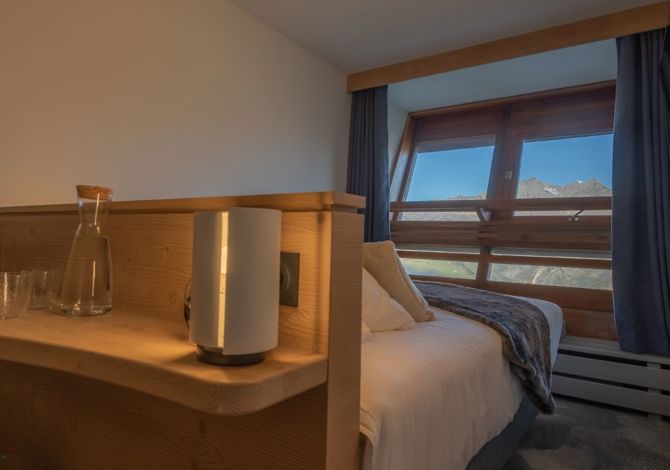 Chambre Cabane 2 personnes - Petit-déjeuner - Hôtel La Cachette 4* - Les Arcs 1600
