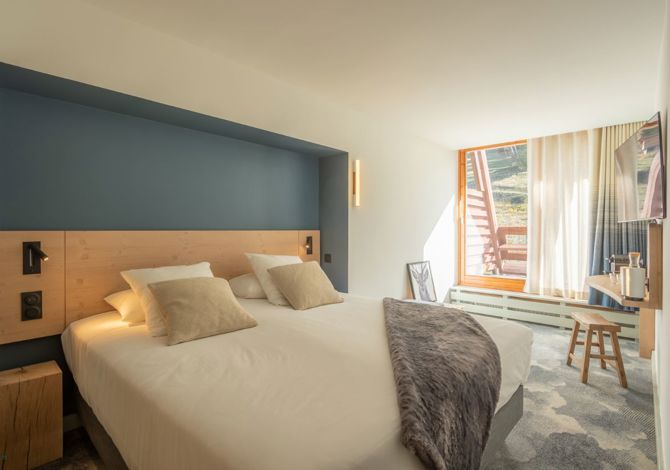 Chambre 2 personnes Supérieure Panorama avec petit déjeuner, non remboursable - Hôtel La Cachette 4* - Les Arcs 1600