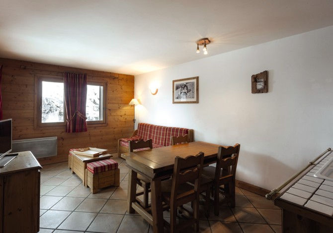 Appartement Essentiel 3 Pièces 6 Personnes avec balcon - Belambra Clubs Résidence Les Menuires - Le Hameau Des Airelles - Les Menuires Preyerand