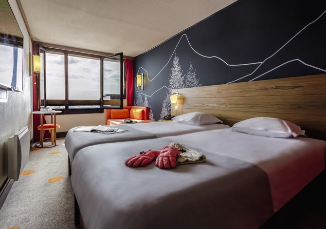 Classique Chambre 3 personnes pour 1 adulte en Pension complète - Belambra Clubs Avoriaz - Les Cimes du Soleil - Tout Compris - Avoriaz