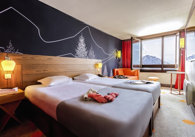 Classique Chambre 3 personnes avec Vue imprenable pour 1 adulte en Pension complète - Belambra Clubs Avoriaz - Les Cimes du Soleil - Tout Compris - Avoriaz