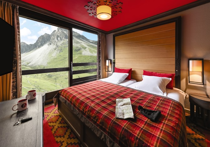 Premium Chambre 4 personnes Coin nuit et Vue pour 2 adultes en All inclusive - Belambra Clubs Tignes - Val Claret - Tignes Val Claret