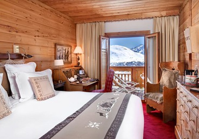 Chambre 2 personnes Confort avec balcon et petit-déjeuner - Hôtel Au Chamois D’Or 5* - Alpe d'Huez