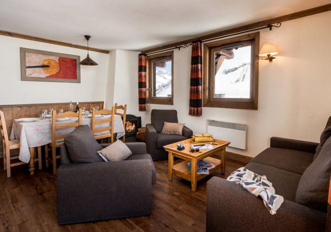 3 Chambres 6 personnes - Cheminée EARLY - Résidences Village Montana 4* - Tignes 2100 Le Lac