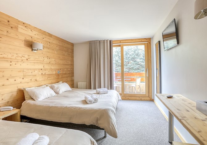 Chambre 3 Personnes - Hôtel Lagrange Vacances Cristal Lodge 3* - Serre Chevalier 1350 - Chantemerle