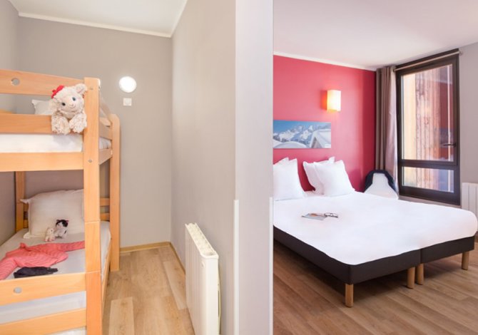 Studio 4 Personnes avec balcon - Petit-déjeuner - SOWELL RESIDENCES Le New Chastillon 4* - Isola 2000