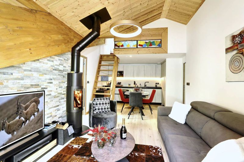 Penthouse intimiste avec mezzanine - Résidence Ariondaz Heliantheme - Courchevel 1650