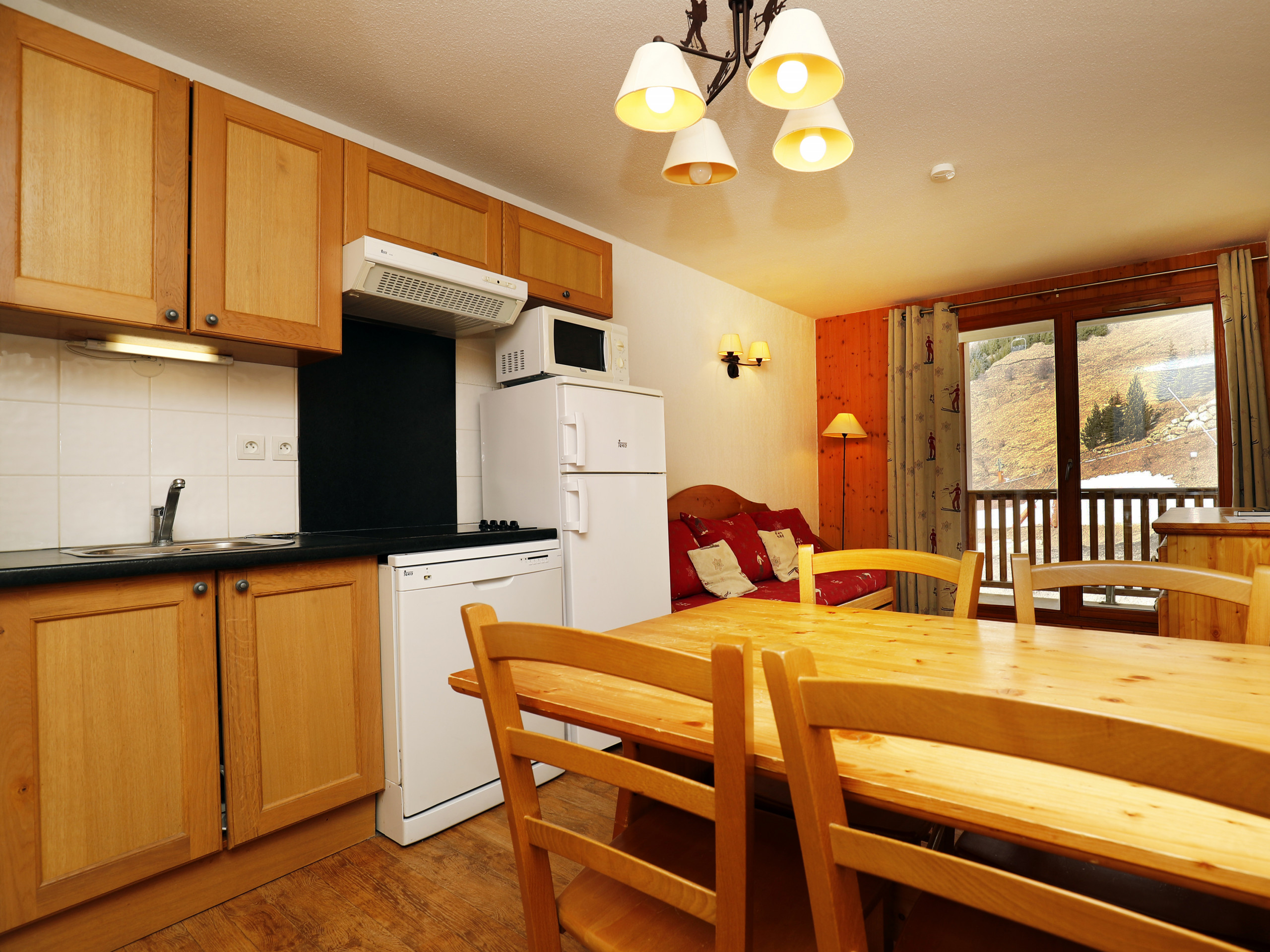 2 pièces 4 personnes vue montagne - Appartement T. Bergerie - A006 - Appart RDC - 4 pers - Orcières Merlette 1850