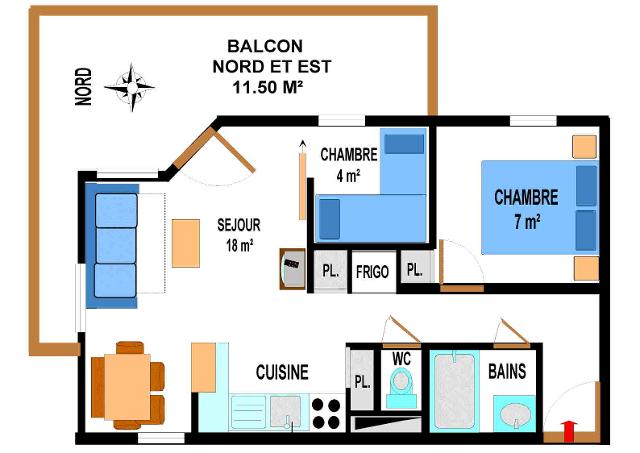 Appartements BONHEUR DES PISTES - Val Cenis Les Champs