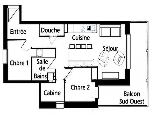 Appartement Mouanda - Les Saisies