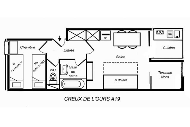 Appartements Creux De L'ours A (Rouge) - Méribel Mottaret 1850