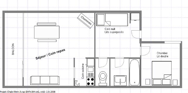 CHALET EMMANUELLE - Plan Peisey