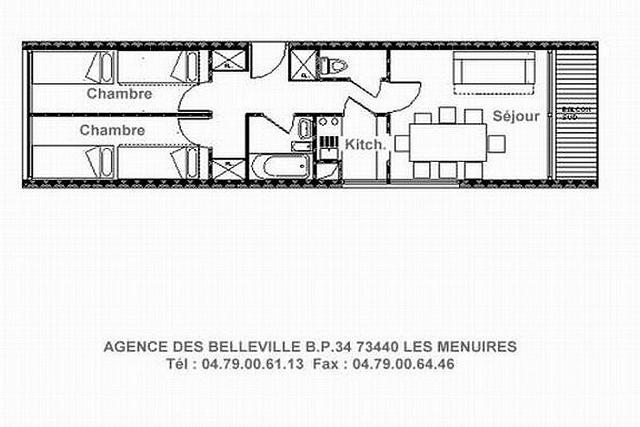 Appartements PELVOUX - Les Menuires Croisette