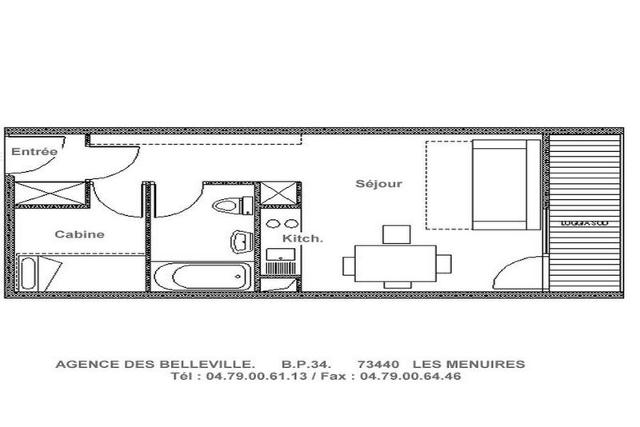 Appartements ASTERS B3 - Les Menuires Fontanettes