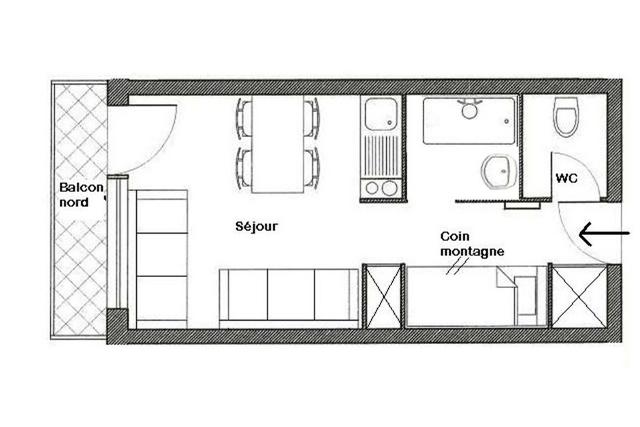 Appartements BOEDETTE D - Les Menuires Reberty 1850