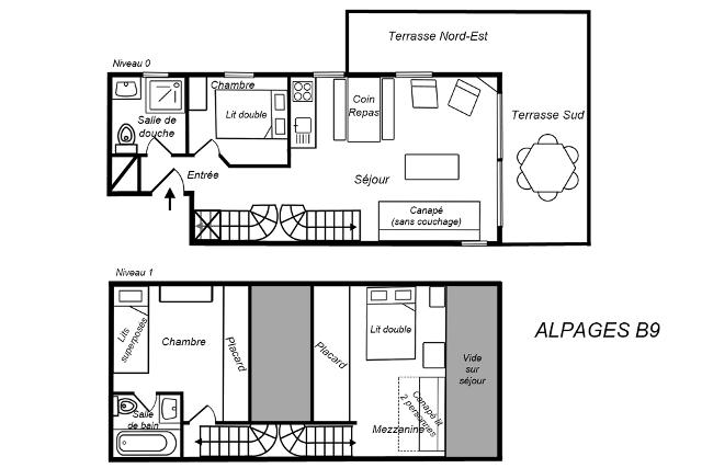 Appartements Res Alpages Mottaret B - Méribel Mottaret 1850