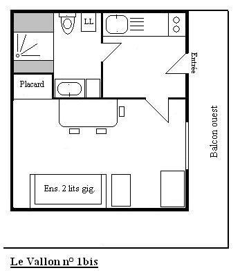 Appartement Vallon MRB720-01B - Méribel Centre 1600 