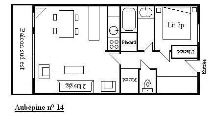 Appartement Aubepine MRB040-016 - Méribel Centre 1600 