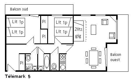 Appartement Telemark MRB660-005 - Méribel Centre 1600 