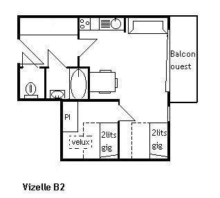 Appartement Vizelle MRB730-0A3 - Méribel Centre 1600 