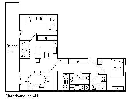 Appartement Chandonnelles 1 MRB100-M01 - Méribel Centre 1600 