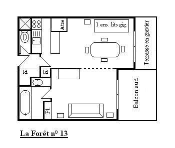 Appartement Forêt MRB290-020 - Méribel Centre 1600 