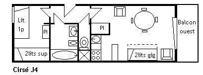 Appartement Cirse MRB170-I21 - Méribel Centre 1600 