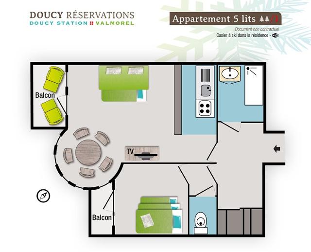 Appartement Le Sappey 2P5-S17 - Doucy