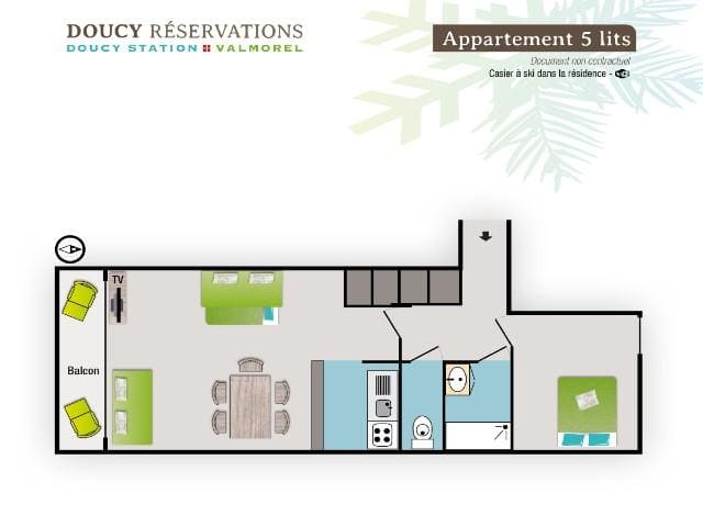 Appartement Le Sappey 2P5-S25 - Doucy