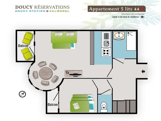 Appartement Le Sappey 2P5-S44 - Doucy