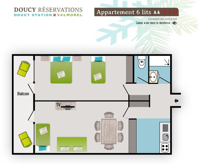 Appartement Le Sappey 2P6-S18 - Doucy