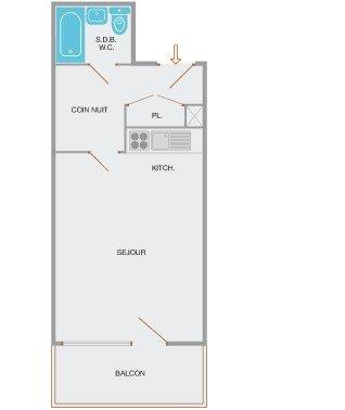 Appartement Piste Rouge B CH350-1D - Le Grand Bornand