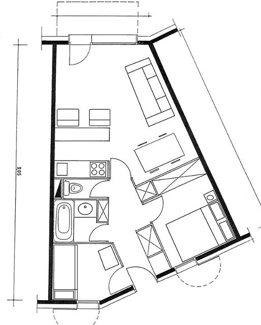 Appartement Cheval Blanc G298 - Valmorel