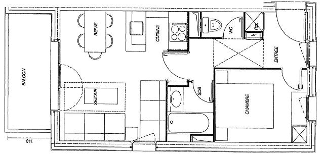 Appartement Valériane GL320 - Valmorel