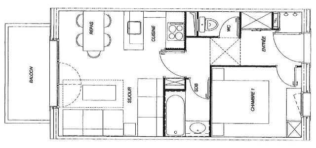 Appartement Valériane GL321 - Valmorel