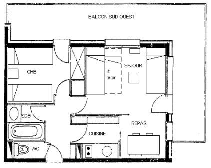 Appartement Prariond G407 - Valmorel