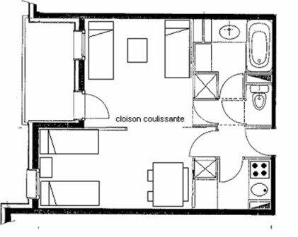 Appartement Lauzière-Dessus G120 - Valmorel