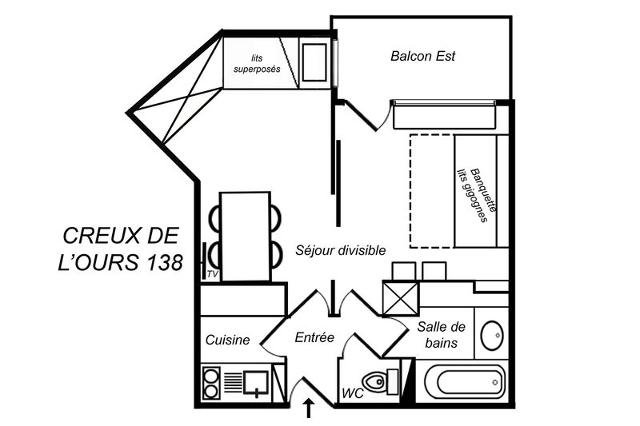 Appartements CREUX DE L OURS D - Méribel Mottaret 1850