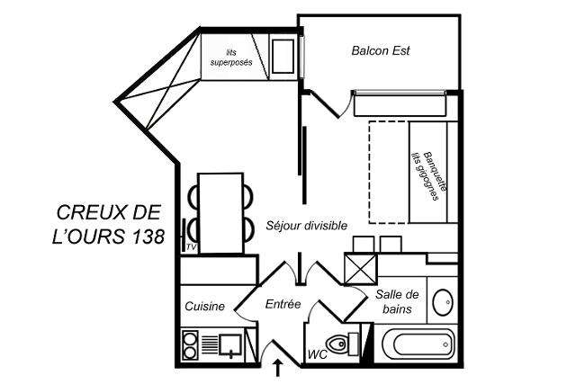 Appartements Creux De L'ours D - Méribel Mottaret 1850