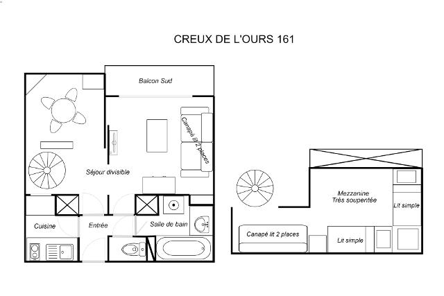 Appartements CREUX DE L OURS D - Méribel Mottaret 1850