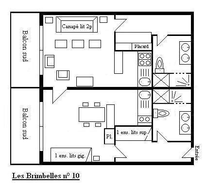 Appartement Brimbelles MRB070-010 - Méribel Centre 1600 