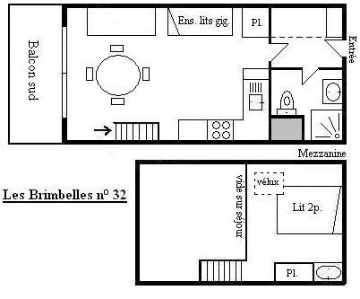 Appartement Brimbelles MRB070-032 - Méribel Centre 1600 