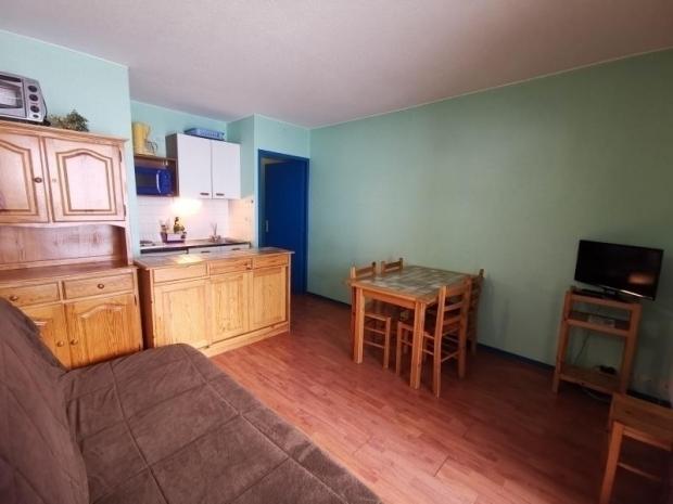 Studio cabine 4 personnes avec parking couvert, résidence Face Sud - La Mongie