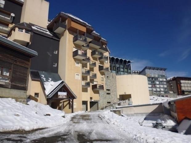 Studio cabine 4 personnes avec parking couvert, résidence Face Sud - La Mongie