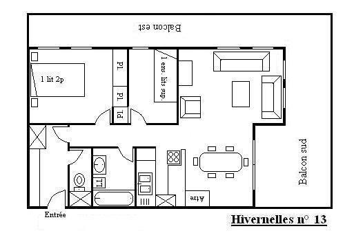 Appartement Hivernelles MRB400-013 - Méribel Altiport 1700