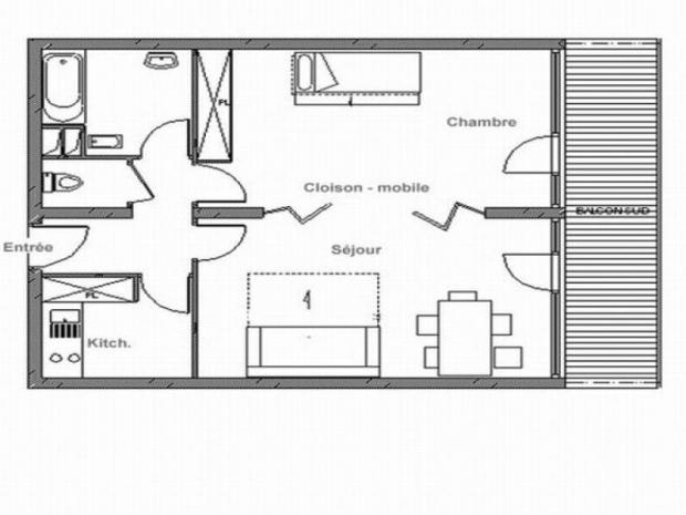 Appartement Alpages - Les Menuires Croisette