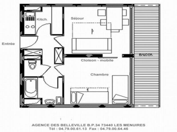 Appartement Aravis - Les Menuires Croisette