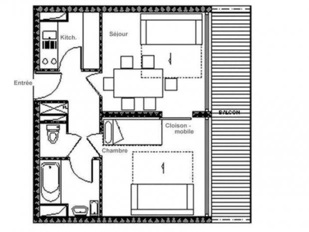Appartement Aravis - Les Menuires Croisette